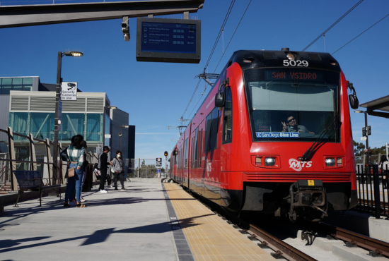 MTS Trolley at the UCSD Central Campus Station